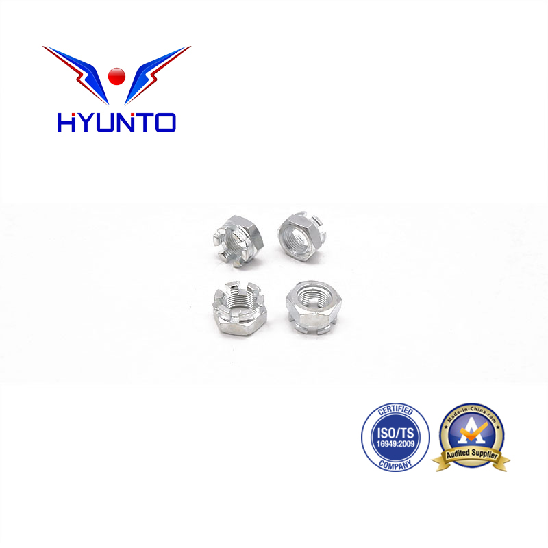 DIN935开槽螺母 白锌 hex slotted and castle nuts(white zinc).jpg